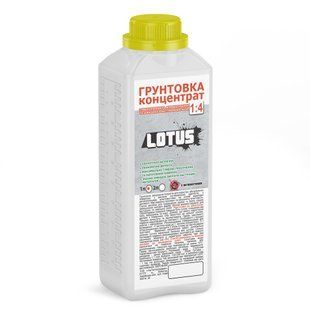 Грунтовка акрилова концентрат 1:4 зміцнююча глибокого проникнення Lotus 1 л GK-L-10 фото