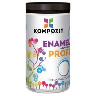Емаль акрилова PROFI, 0,3 л, Білий (глянцевий) 6780643578 фото