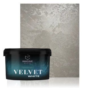 Декоративна штукатурка перламутрова Imagine Decor "Velvet White" 1 л 447845 фото