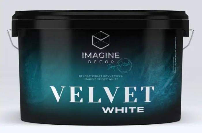 Декоративна штукатурка перламутрова Imagine Decor "Velvet White" 1 л 447845 фото